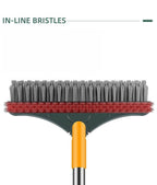 3 In 1 Cleaning Brush Cleaner Brush For Cleaning Bathroom Brush With Long Handle Rotating Floor Brush Crevice Brush