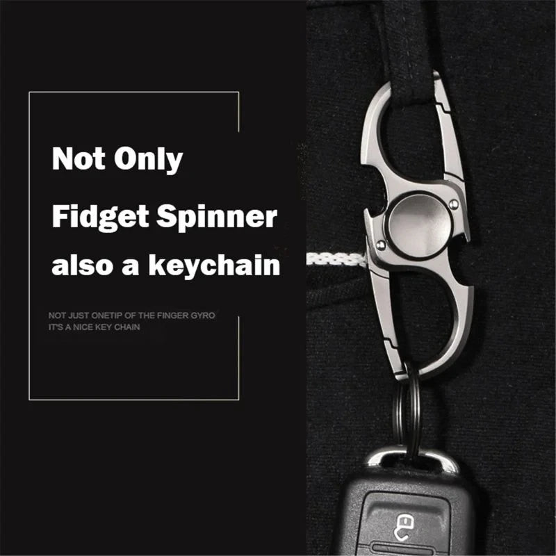 Finger Spinner Keychain Bottle Opener Stress Relief EDC Toy