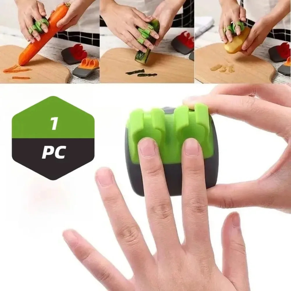 Black Green Vegetable Peeler – Sharp Blade Non-Slip Kitchen & Camping Tool
