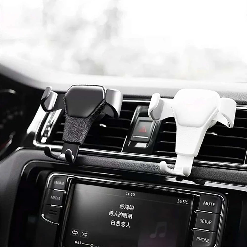Gravity Support Bracket Car Mobile Phone Holder Car Air Vent Clip Mount Bracket For iPhone Xiaomi Samsung GPS Navigation Holder