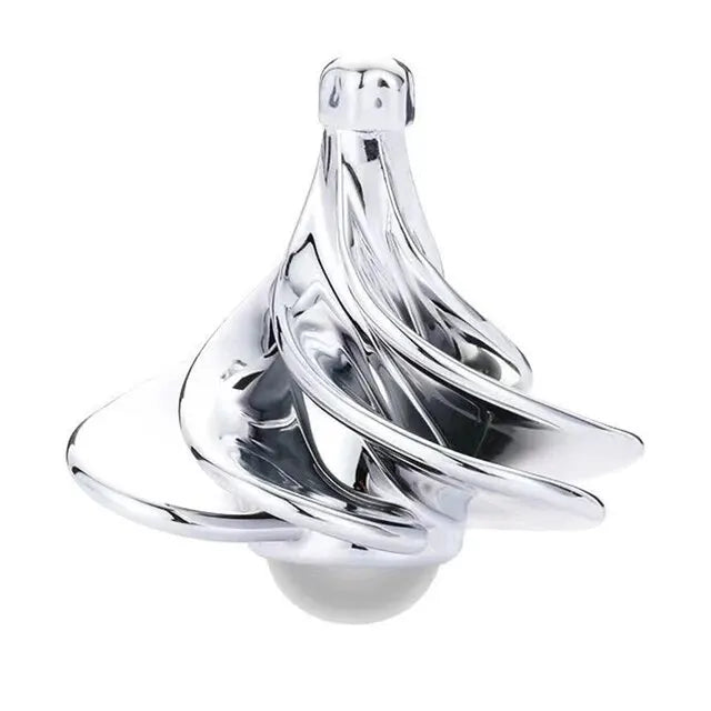 Wind Powered Kinetic Fidget Spinner Desk Toy for Stress Relief