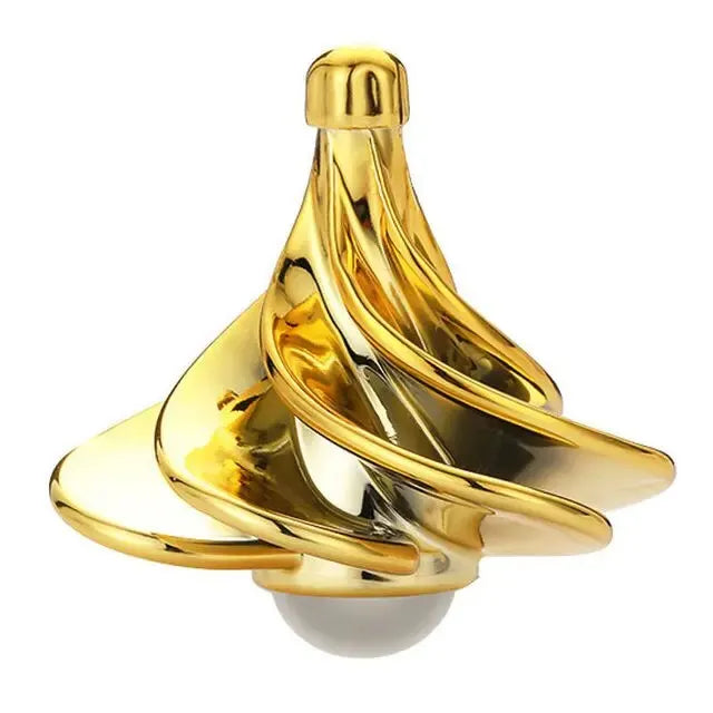 Wind Powered Kinetic Fidget Spinner Desk Toy for Stress Relief