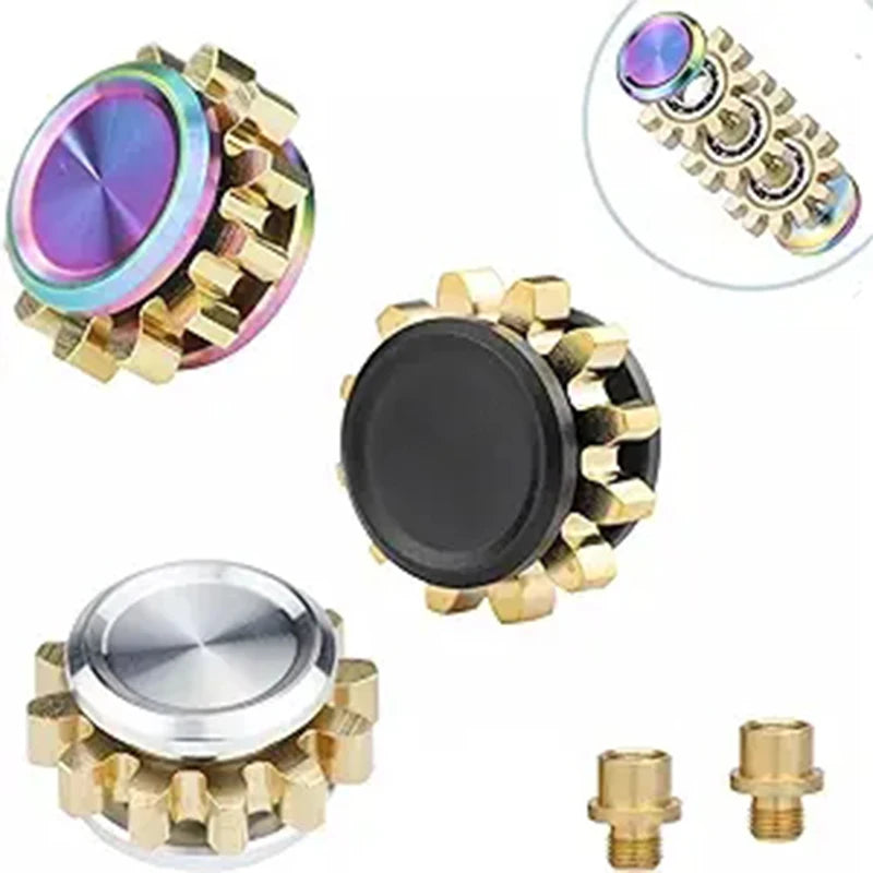 Mini Metal Gear Gyroscope Fidget Spinner EDC Stress Relief Toy