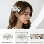 Pearl Flower Bridal Hair Comb for Women