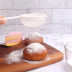 Handheld Plastic Tea Strainer Sieve for Flour, Juice and Kitchen Use