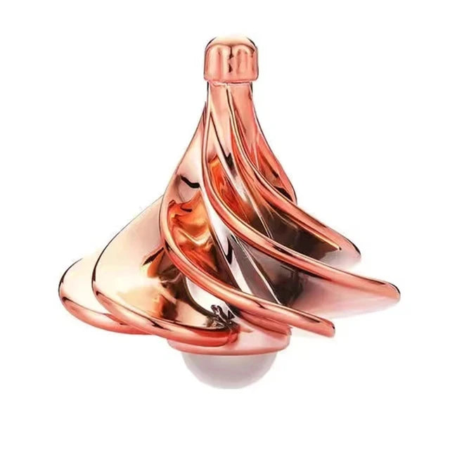 Wind Powered Kinetic Fidget Spinner Desk Toy for Stress Relief