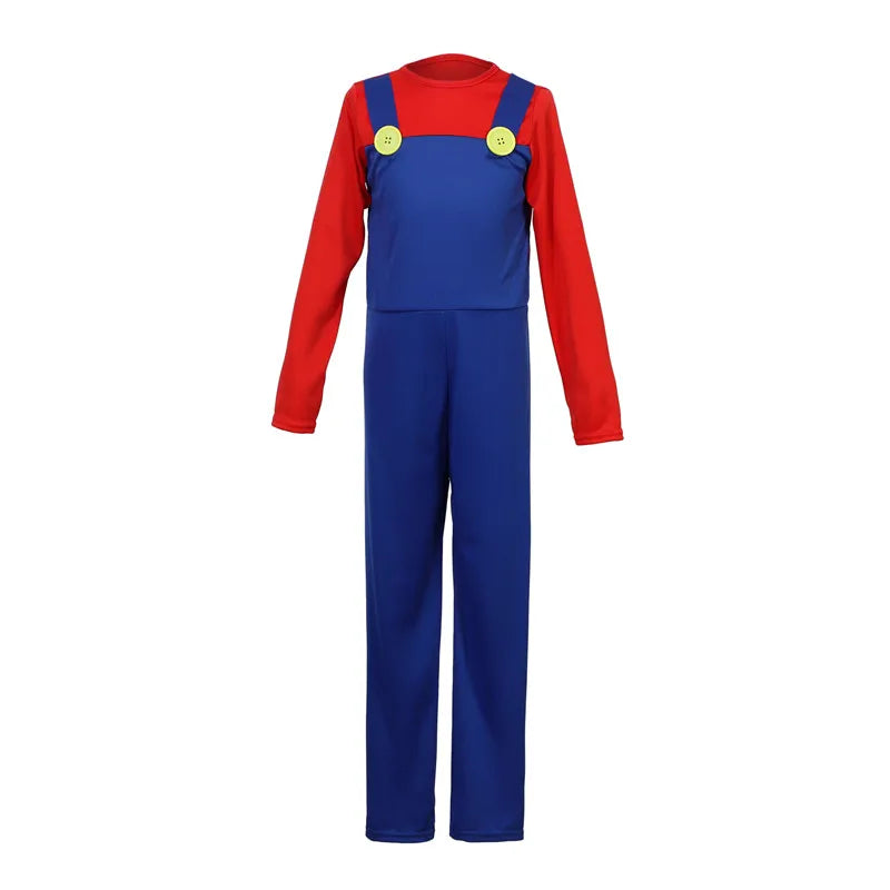 Boy Christmas costume jumpsuit with hat beard and gloves for kids