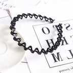 Double Layer Braided Pearl Headband for Women