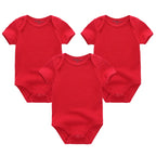 Baby Boy Jumpsuits 3 Pieces Newborn Clothes Set Toddler Girl Bodysuit Kiddiezoom Clothing 100%Cotton Soft Infant Rompers 0-12M