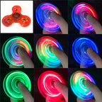Crystal LED Light Fidget Spinner Glow Stress Relief Finger Toy