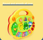 Kids Cartoon Piano Keyboard with Animal Sounds & Flashing Lights