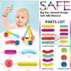 Magnetic Constructor Blocks STEM Building Set for Creative Kids