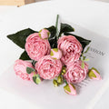 30CM Artificial Flowers Silk Peony Bouquet Festival Vases for Decoration Craft Home Garden Living Room Wedding Accessories Props