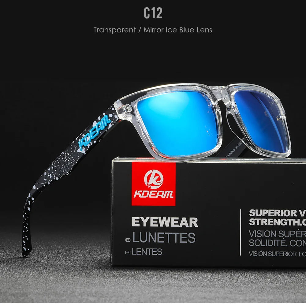 KDEAM Square Polarized Sunglasses UV400 for Men & Women