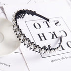 Double Layer Braided Pearl Headband for Women