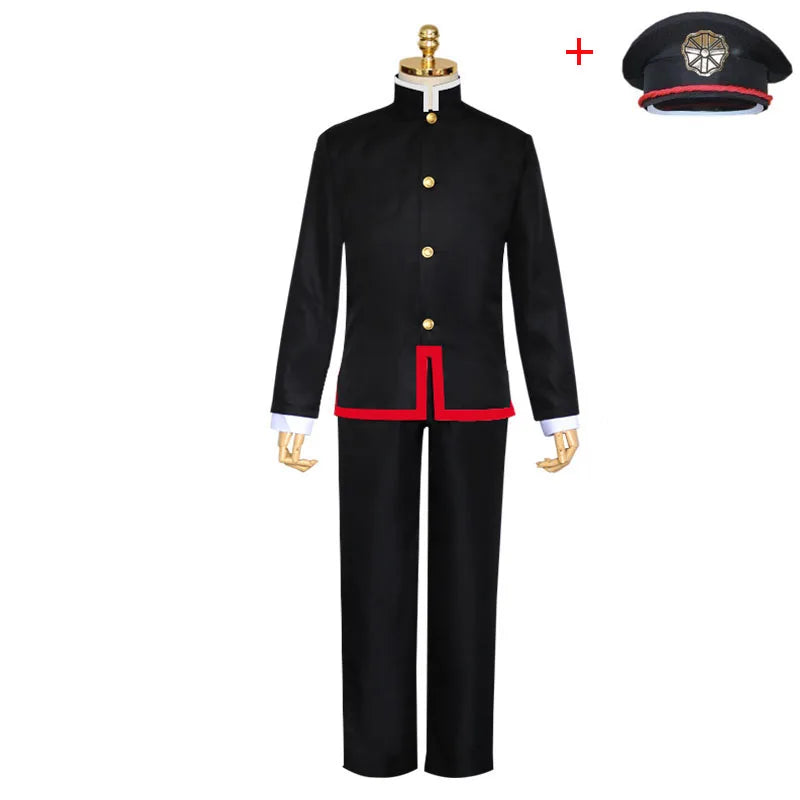Anime Toilet-bound Jibaku Shounen Hanako kun Nene Yashiro Cosplay Costume Wigs Hat for Halloween Party