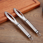 Stainless Steel Fish Scale Remover with Scraper and Bone Tweezers