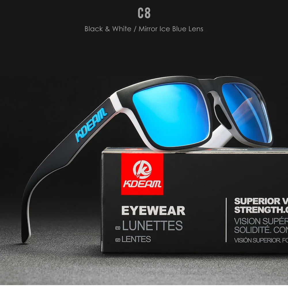KDEAM Square Polarized Sunglasses UV400 for Men & Women