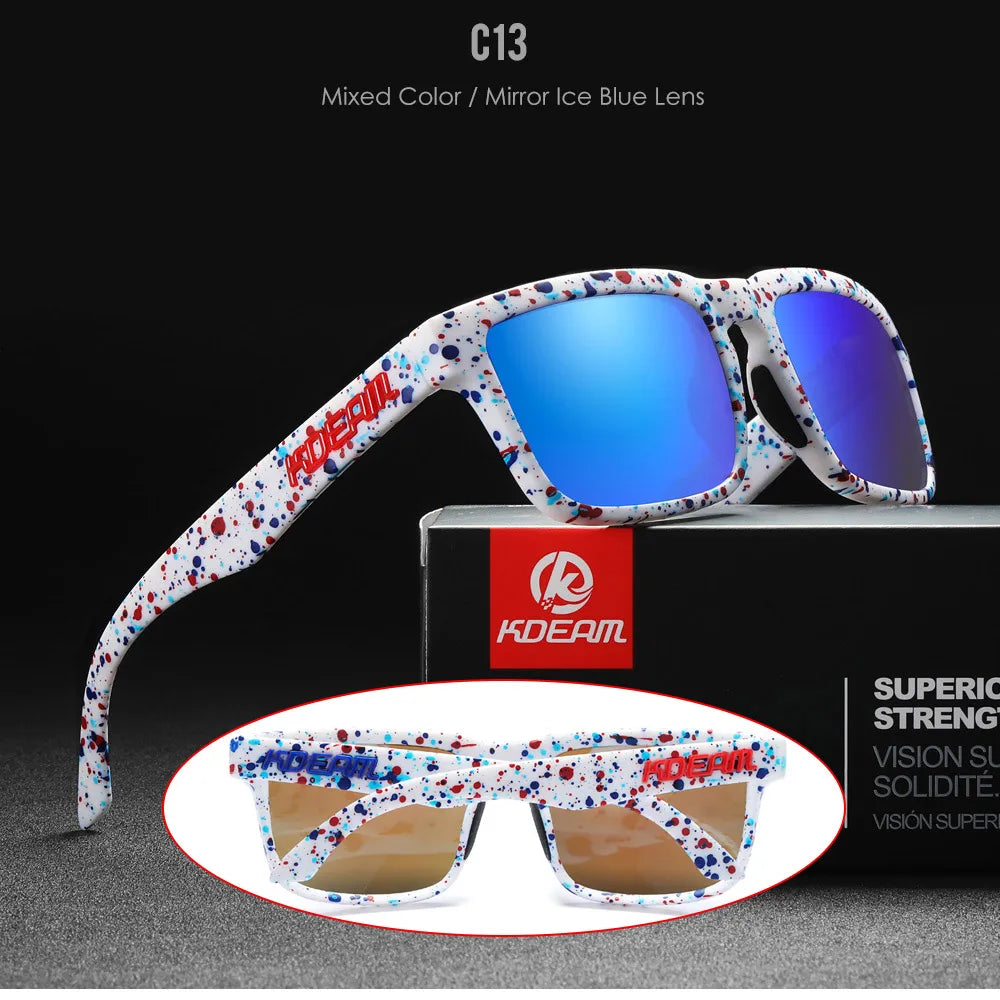 KDEAM Square Polarized Sunglasses UV400 for Men & Women
