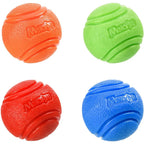Solid Rubber Dog Ball for Interactive Fetch Training and Chewing Play