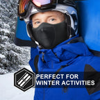 Outdoor face mask, cycling antifreeze head cover, winter skiing face protection, warm ear mask, fleece windproof face mask