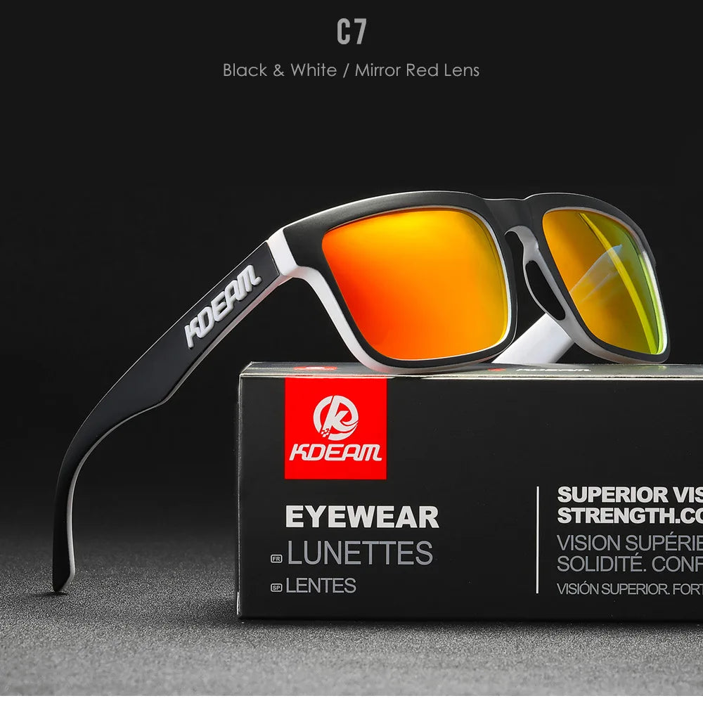 KDEAM Square Polarized Sunglasses UV400 for Men & Women