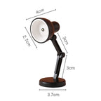 LED Mini Desk Lamp Foldable Magnetic Night Light Bedroom Study Reading Book Lamps With Clip Eye Protection Bedside Lights