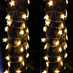 1.5m/3m/6m/10m LED Star String Lights Christmas Garland Battery USB Powered Wedding Party Curtain String Fairy Lamps For Home