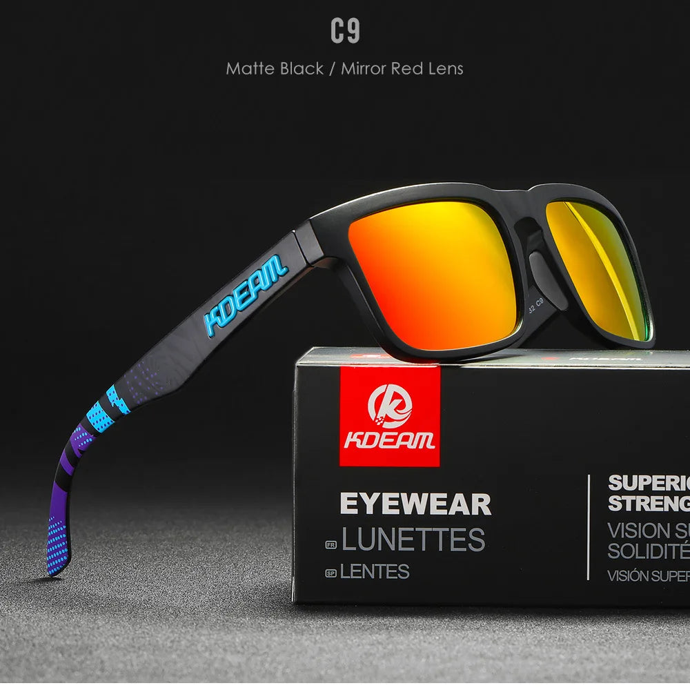 KDEAM Square Polarized Sunglasses UV400 for Men & Women
