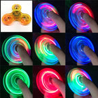 Crystal LED Light Fidget Spinner Glow Stress Relief Finger Toy