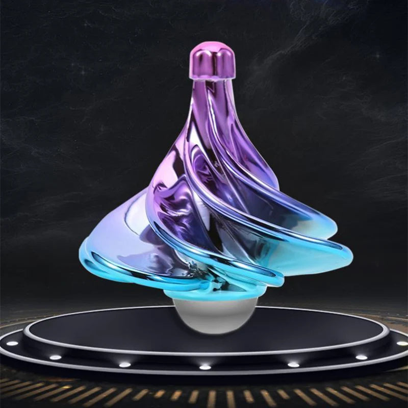 Wind Powered Kinetic Fidget Spinner Desk Toy for Stress Relief