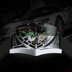 WINNER Sports Triangle Skeleton Automatic Men Watch Luminous Pointers Fashion Rubber Strap Luxury Military Mechanical Watches