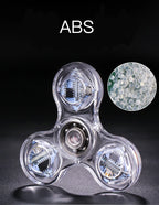 Crystal LED Light Fidget Spinner Glow Stress Relief Finger Toy