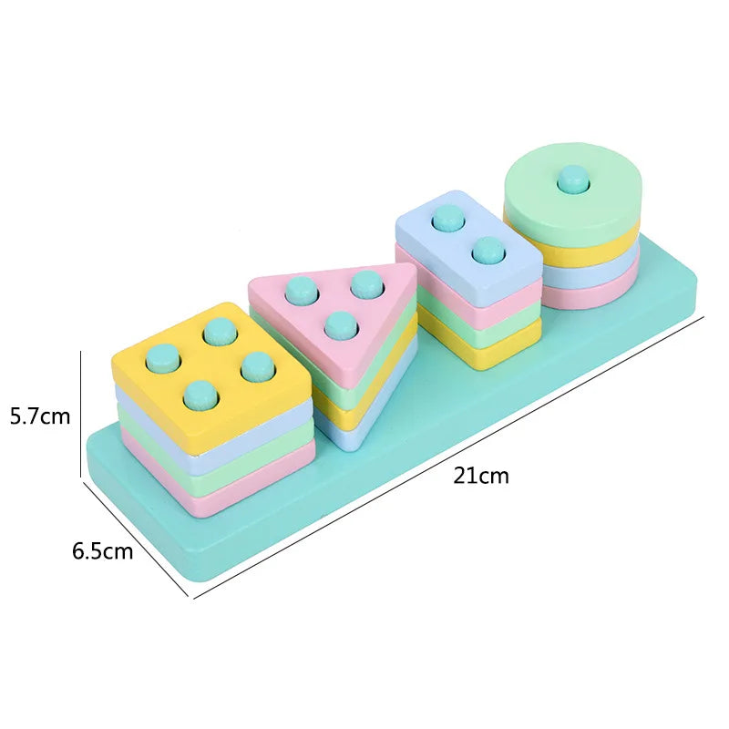 Montessori 3D Wooden Puzzle Educational Learning Toy for Kids