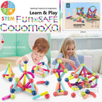 Magnetic Constructor Blocks STEM Building Set for Creative Kids