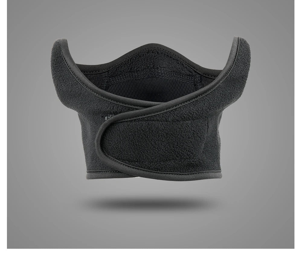 Outdoor face mask, cycling antifreeze head cover, winter skiing face protection, warm ear mask, fleece windproof face mask