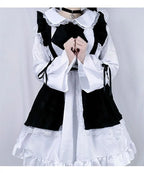 Women Maid Lolita Cosplay Costume – Black & White Apron Dress