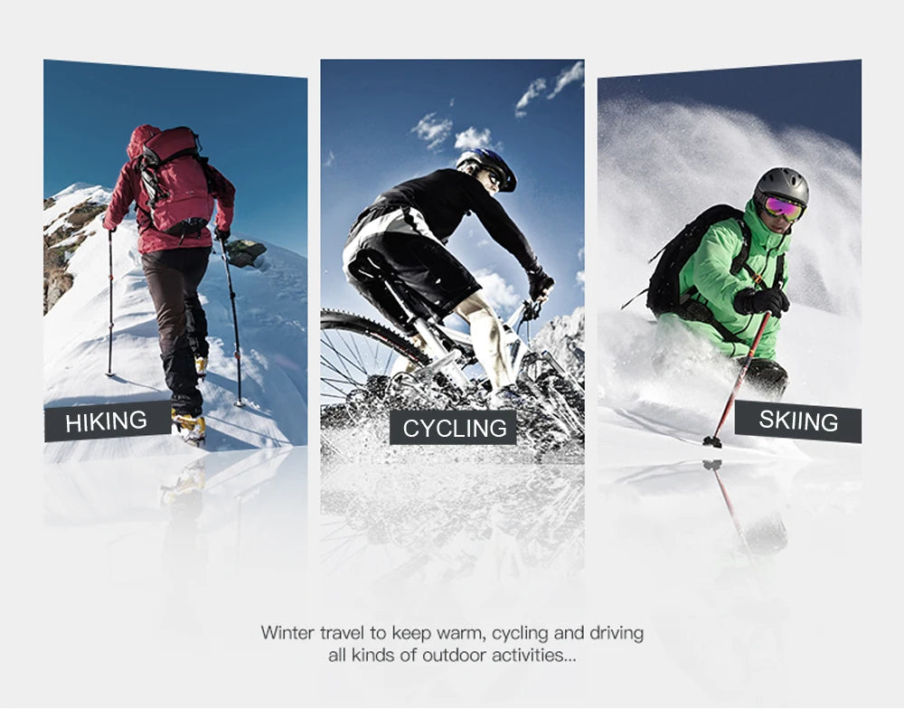 Outdoor face mask, cycling antifreeze head cover, winter skiing face protection, warm ear mask, fleece windproof face mask