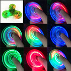 Crystal LED Light Fidget Spinner Glow Stress Relief Finger Toy
