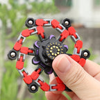 Deformable Chain Fidget Spinner Sensory Hand Toy for Creative Play