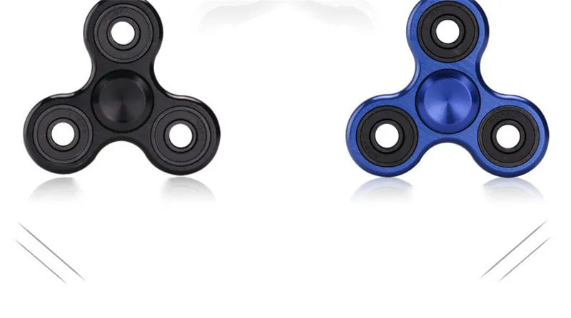 Aluminum Alloy Fidget Spinner Stress Relief Toy – Silent Desk Gadget