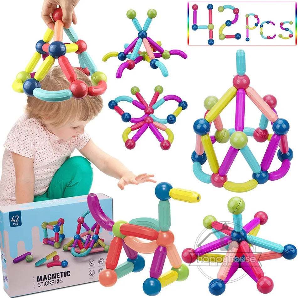 Magnetic Constructor Blocks STEM Building Set for Creative Kids