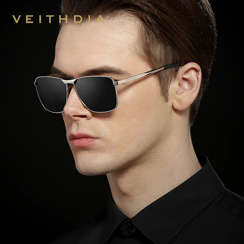 VEITHDIA V2462 Polarized UV400 Vintage Sports Sunglasses