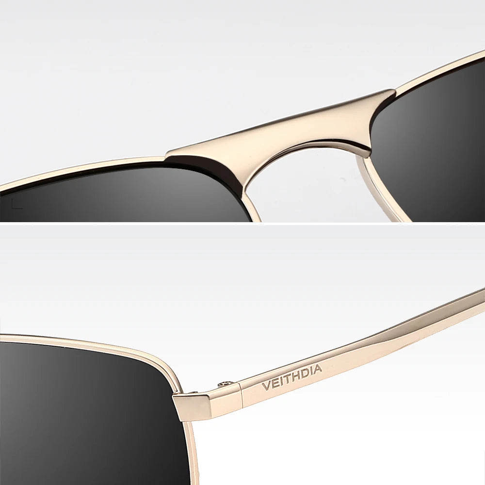 VEITHDIA V2462 Polarized UV400 Vintage Sports Sunglasses
