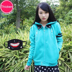 Anime Tokyo Ghoul Kaneki Ken Cosplay Sweatshirt Hoodies Unisex  Casual Hooded Fashion Jacket Women Halloween Costume