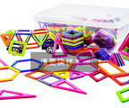 Mini Magnetic Tiles Travel Building Set with Metal Storage Box