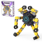 Deformable Chain Fidget Spinner Sensory Hand Toy for Creative Play