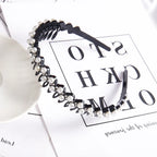 Double Layer Braided Pearl Headband for Women
