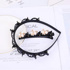 Double Layer Braided Pearl Headband for Women