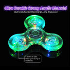 Crystal LED Light Fidget Spinner Glow Stress Relief Finger Toy